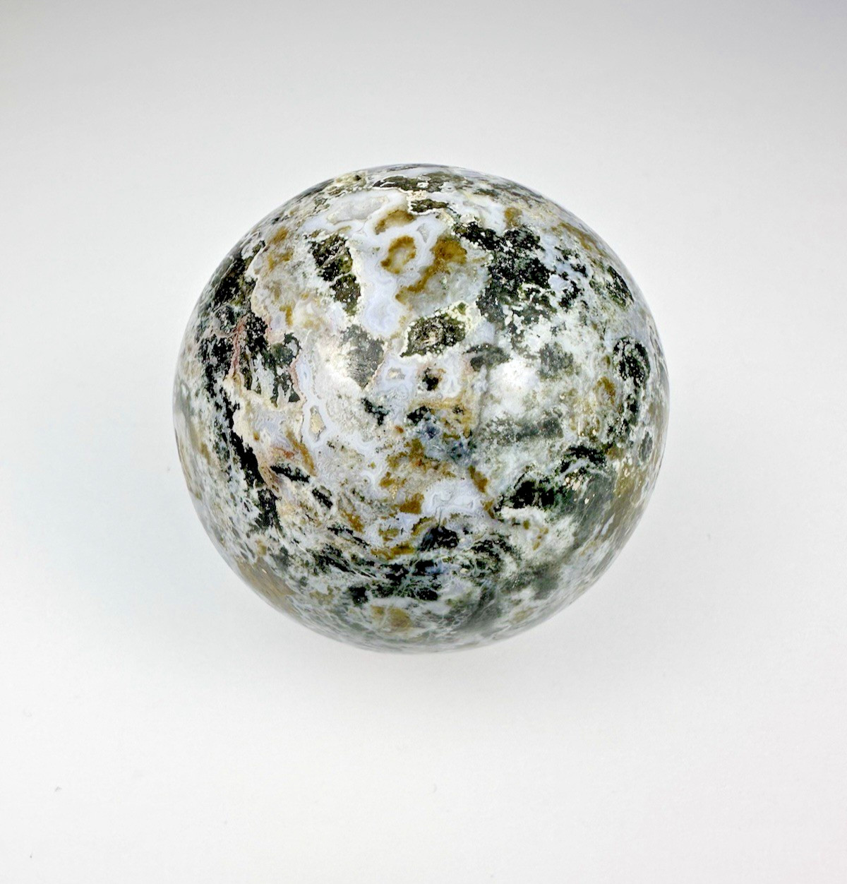 Ocean Jasper Sphere – Polished 320 grams/11. oz – New