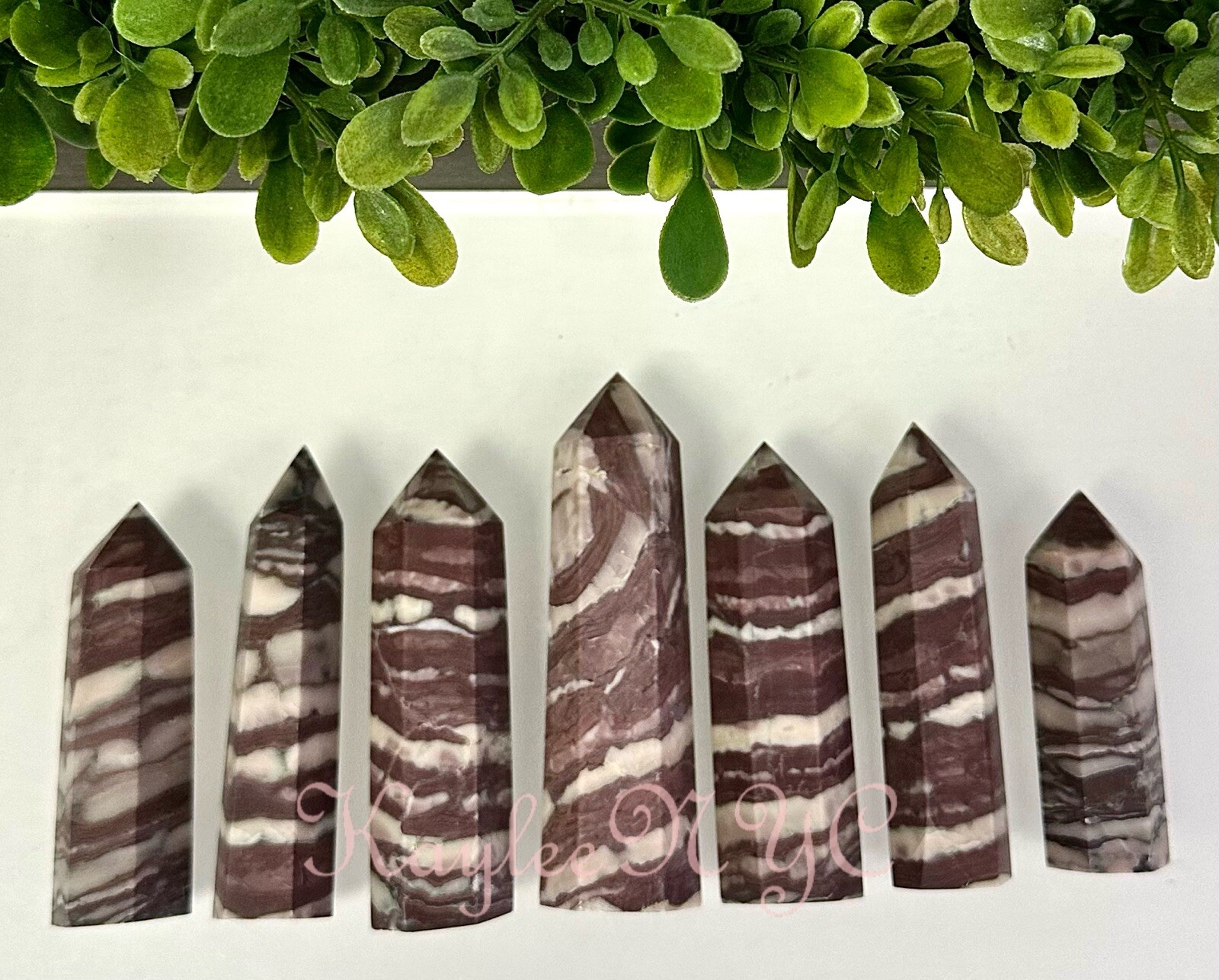 Wholesale Lot 1 Lb Natural Zebra Jasper Tower Point Crystal Healing Energy