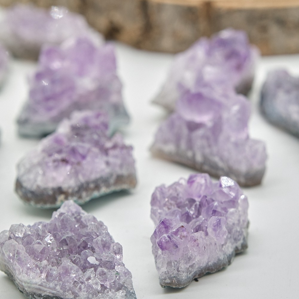 Small Amethyst Crystal Cluster Druzy Natural Raw Geode Job Lot Wholesale 2-4cm