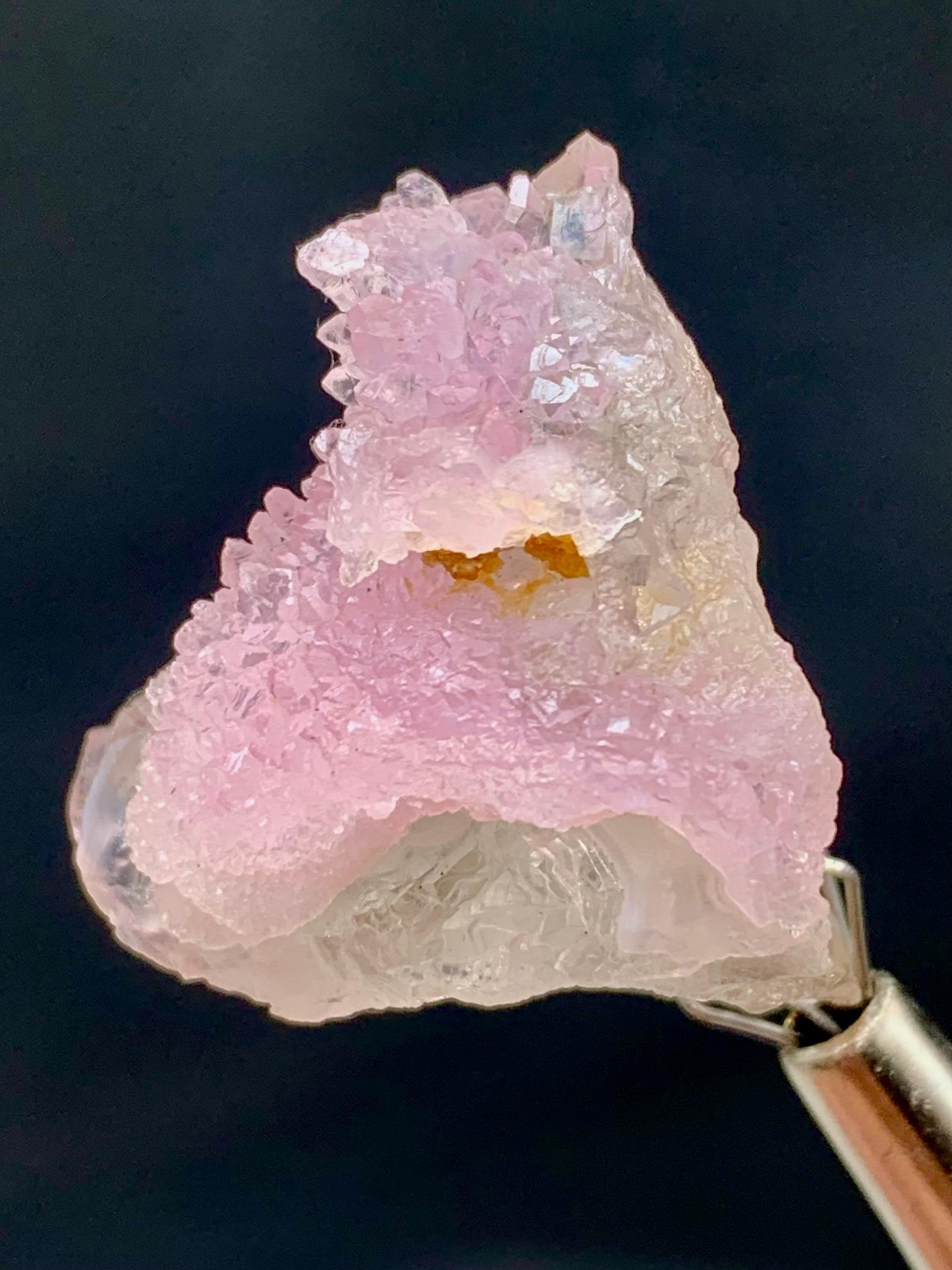 11.21.g pink quartz cluster bunch specimen damage free piece size 30x20mm