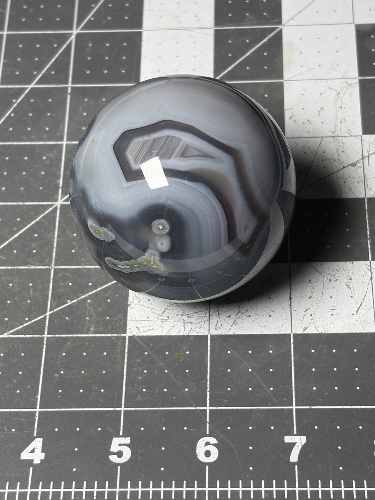 Mozambique Swazi Agate Sphere Banding Tubes Orbs