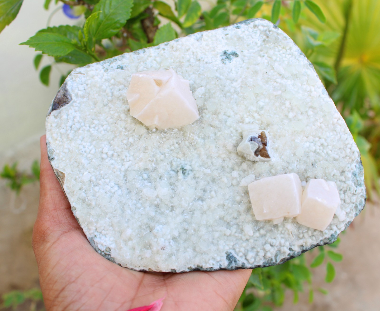 CALCITE CRYSTALS ON MATRIX MINERALS SPECIMEN #A43