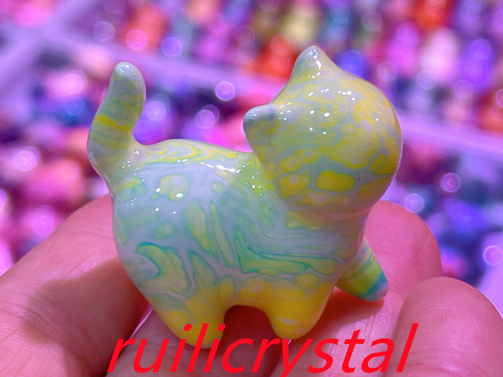 2″ Natural Sichuan thuja quartz Carved cat skull Crystal Healing Reiki1pc