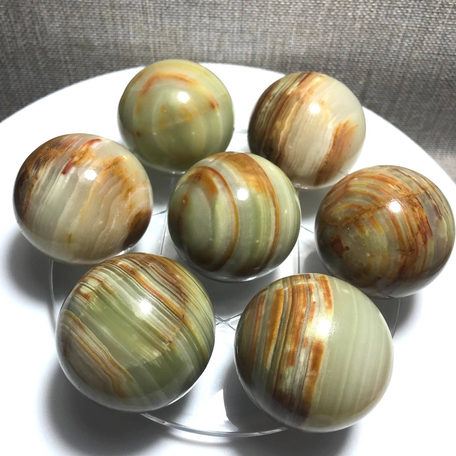 1418g Natural Afghan jade Quartz Crystal Carving Ball home decor 20