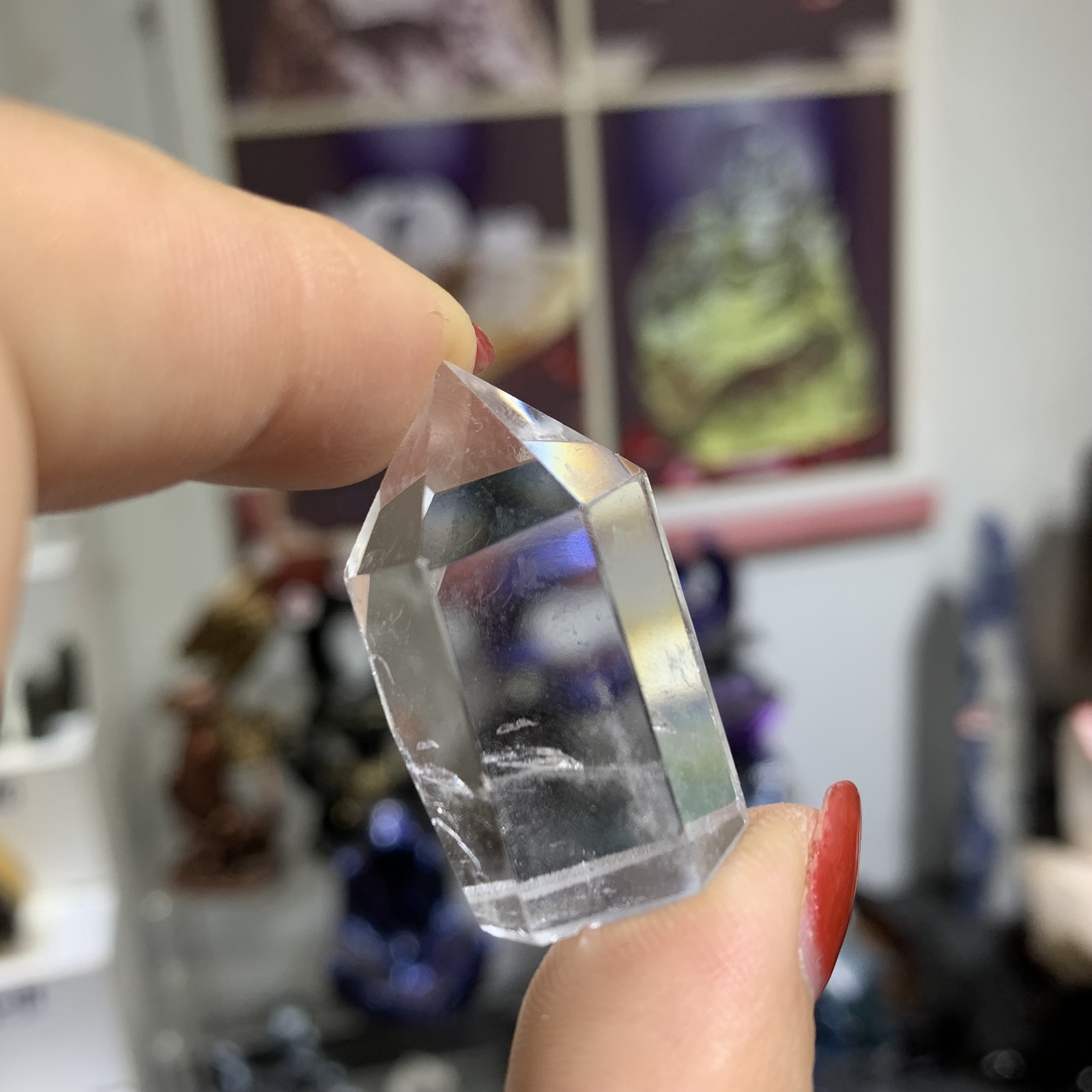 20pc natural mini clear quartz obelisk crystal wand point healing random