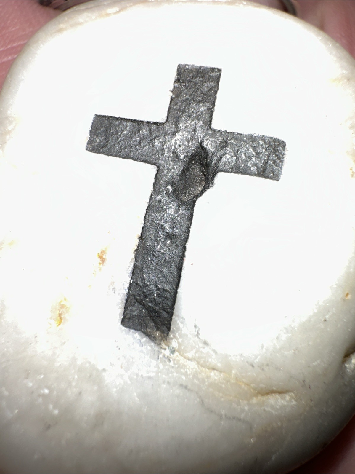 Cross Palm Stone 1 pc – Blessings, Clear Negative Energies, Altar, Pocket,purse