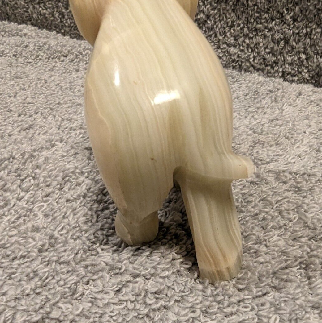 Elephant Animal Agate Carving 4″ Pre-owned New Condition Crystal Home Decor
