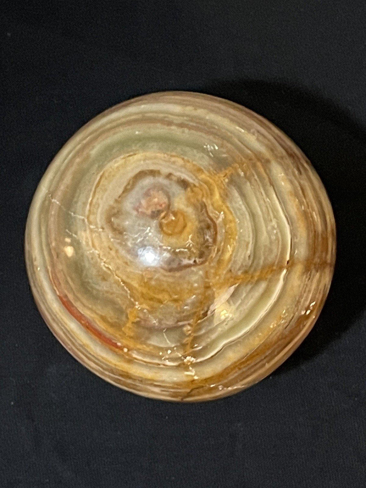 Polished Multicolored Banded Onyx Sphere Educational Specimen *See Photos/Notes*