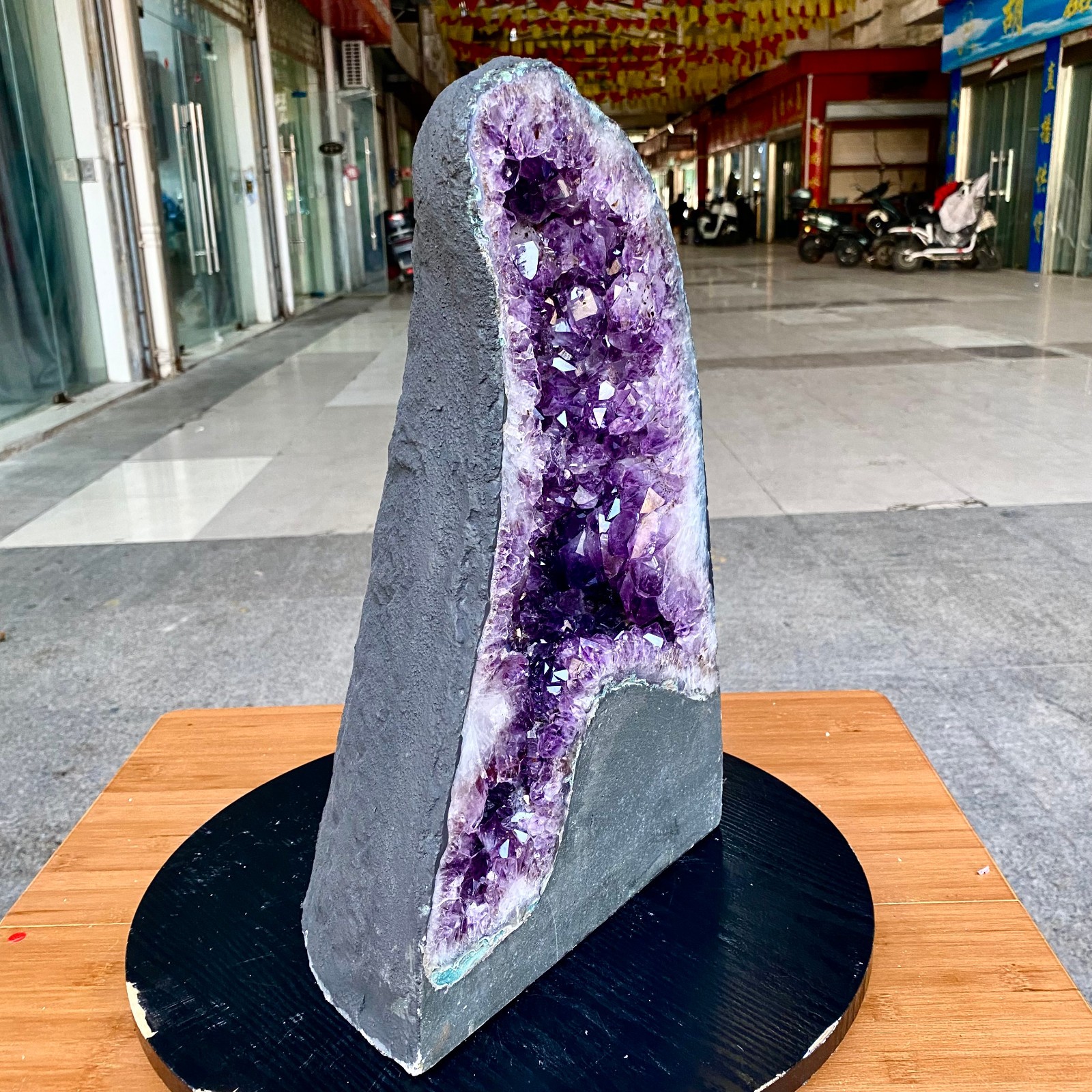 33.5LB Large Natural Amethyst Geode Cathedral Crystal Cluster Specimen Healing