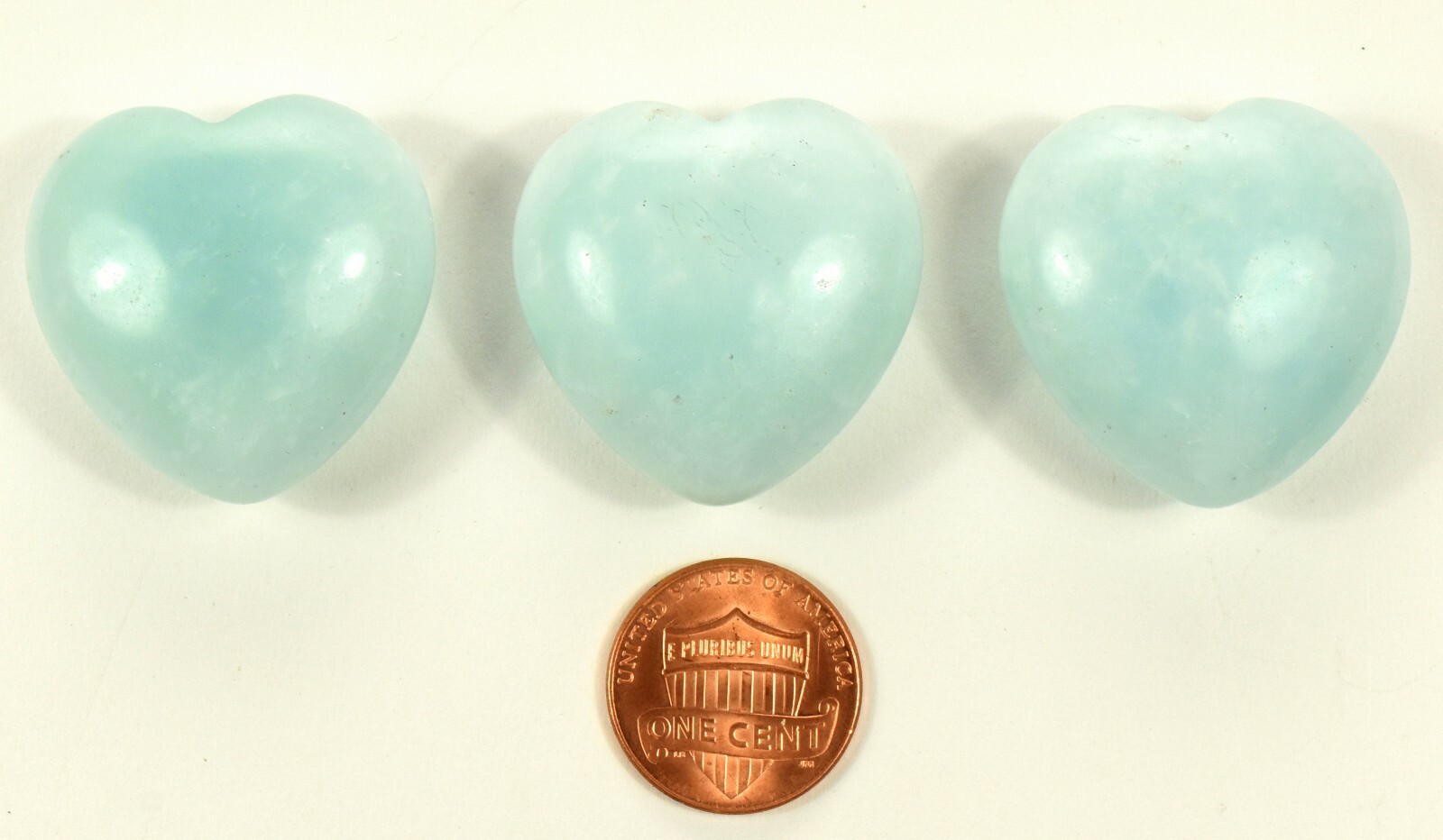 30mm Blue Aquamarine Puffy Heart Natural Beryl Gemstone Crystal – Brazil (1PC)