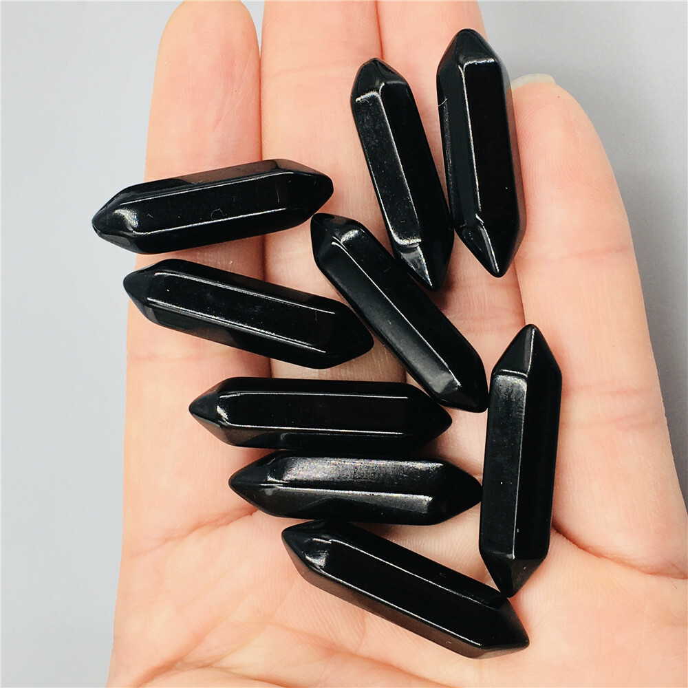 Wholesale A Lot Natural Double Point Obelisk Quartz Crystal Wand Healing