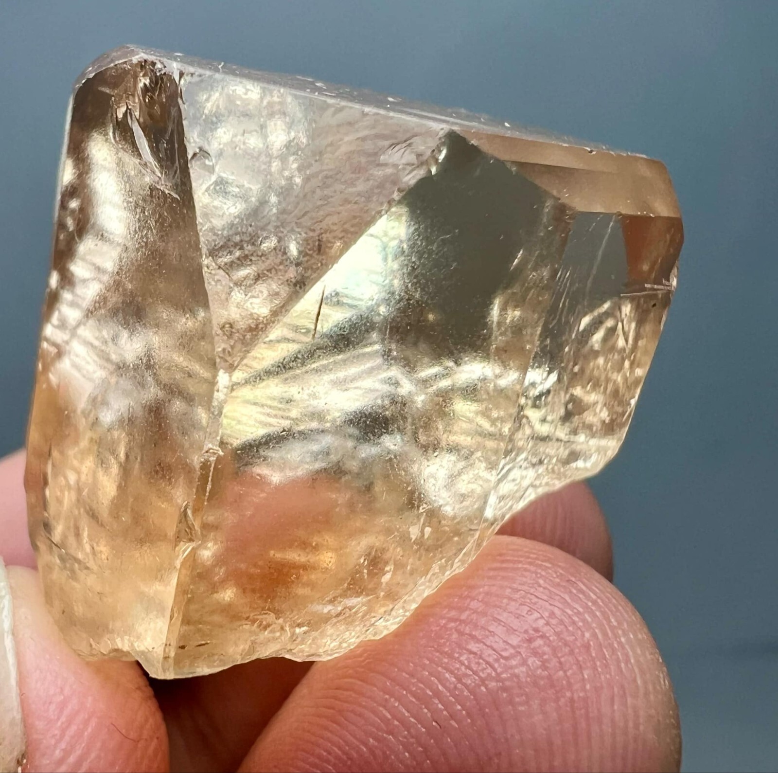 215 Carat Natural !!! Eye Clean Top Honey Color Topaz Huge Crystal @PAK