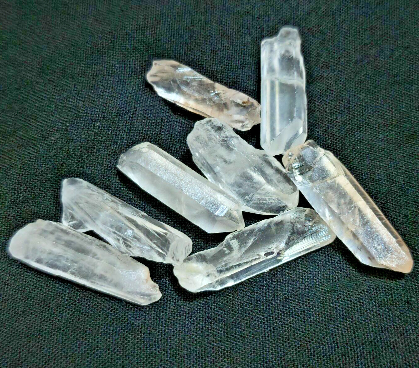 98 Crt Wonderful Crystal Quartz Raw 8 Pcs Lot Size 26-30 MM Rough Loose Gemstone