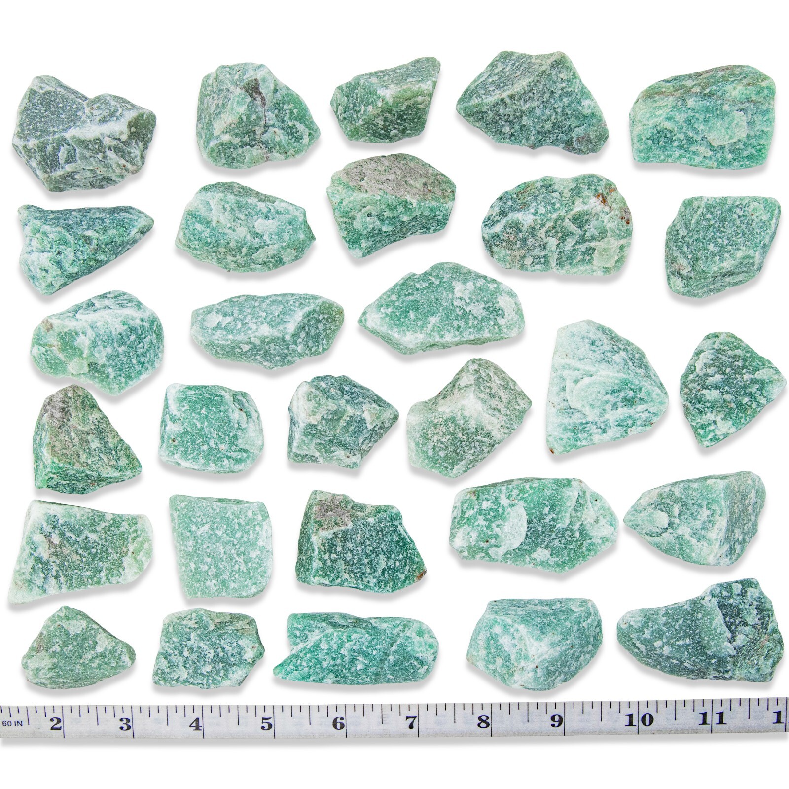 Green Aventurine Crystal aka Green Quartz Bulk Wholesale Crystals from Brazil