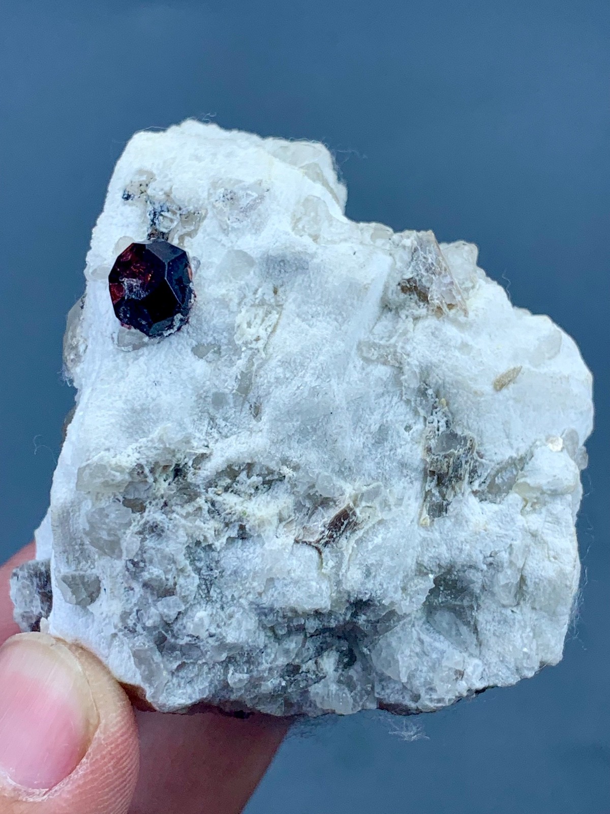 Natural Red Garnet Crystal Specimen from Pakistan (148 grams)