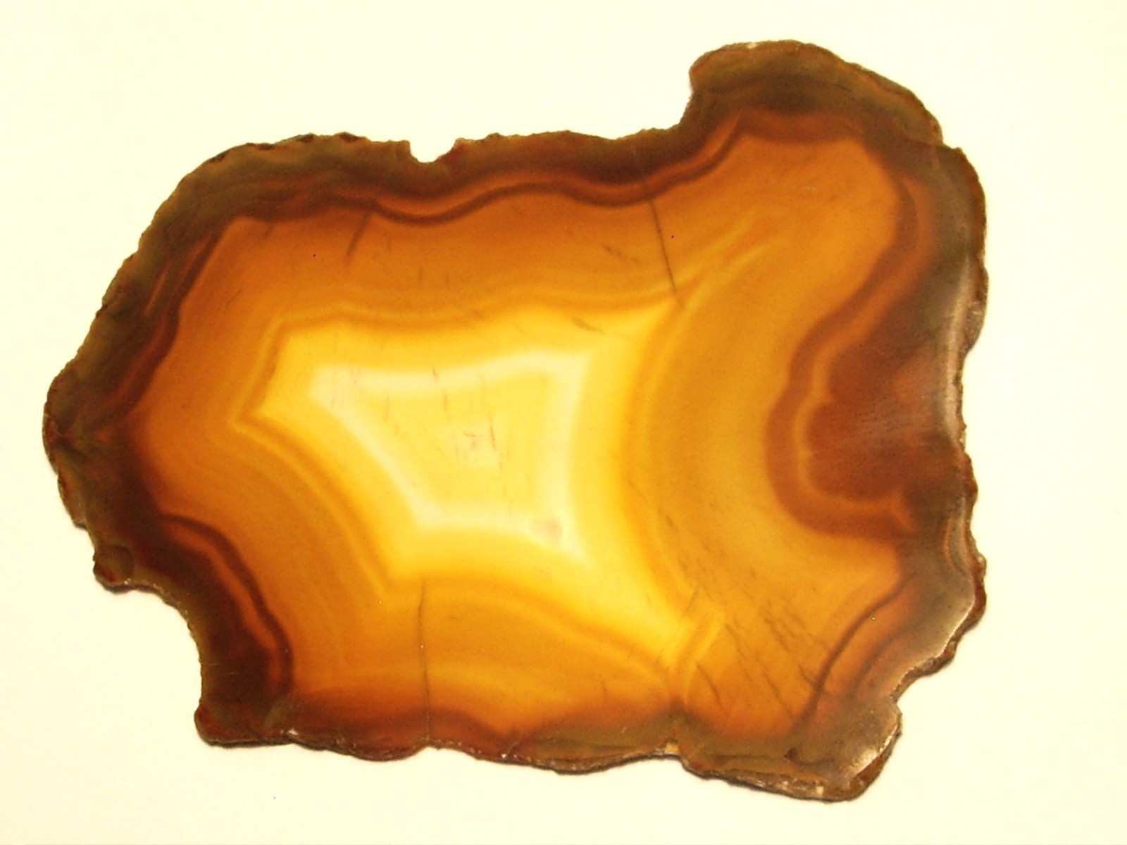 Rare Polished “Iris Agate” Slice with Backlight Color Bands from Indonesia 13.3g