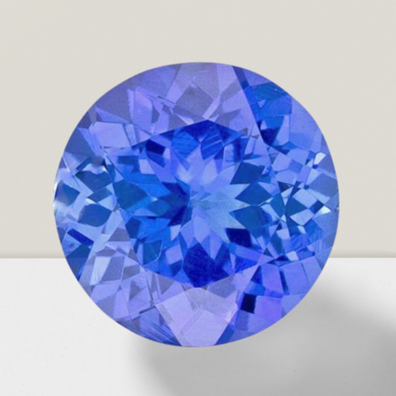 Tanzanite Round Cut Gemstone 5 Cts – 12 mm Flawless Loose Gem