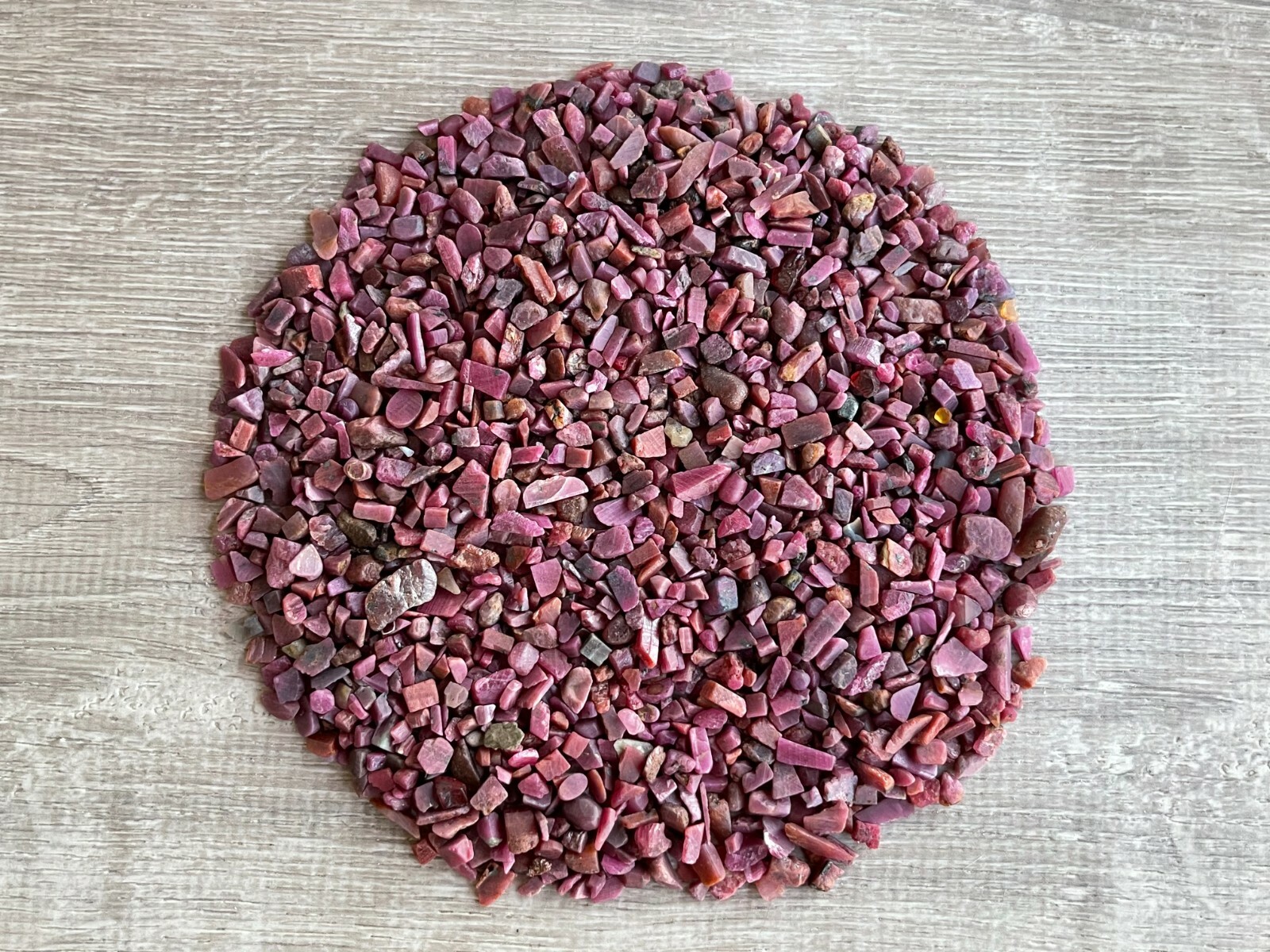 Ruby Semi Tumbled Gemstone Mini Chips 3 – 10 mm, Wholesale Bulk Lot
