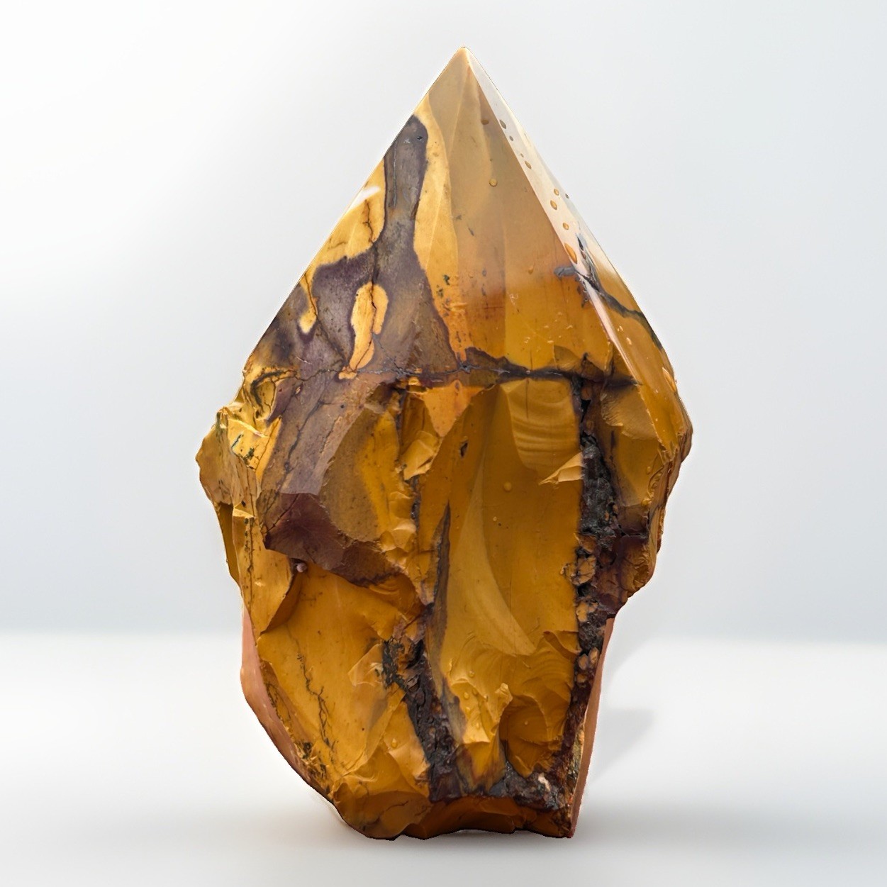 Large Australian Mookaite Jasper Polished Freeform Tower Natural Rough Edge