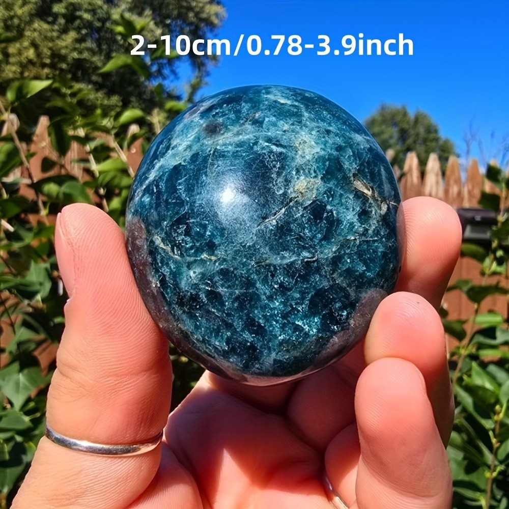 50-100G Crystal Blue Moon Stone Palm Polished Quartz Children’s Gift Home Decor