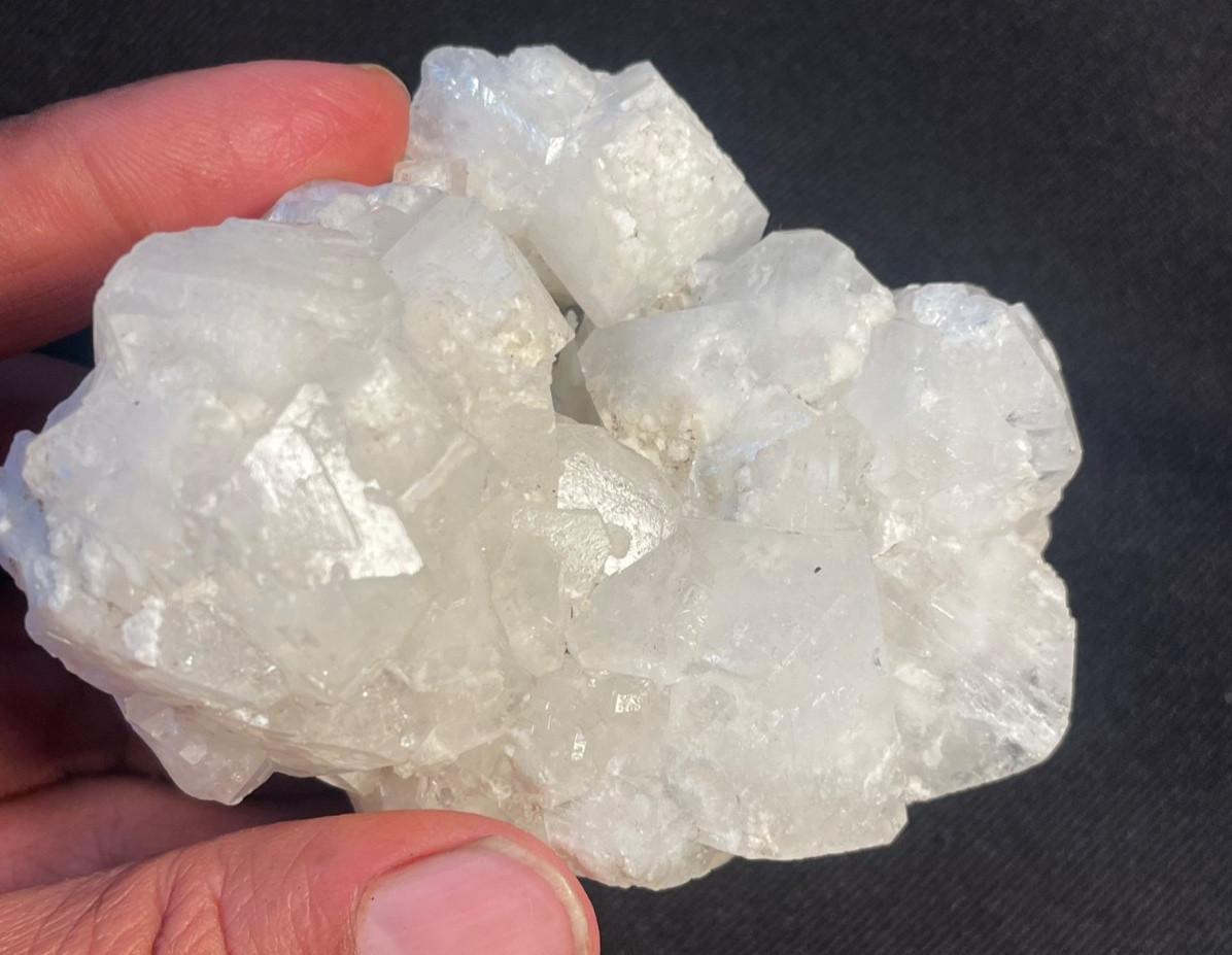 Stunning Apophyllite crystal cube in matrix specimen