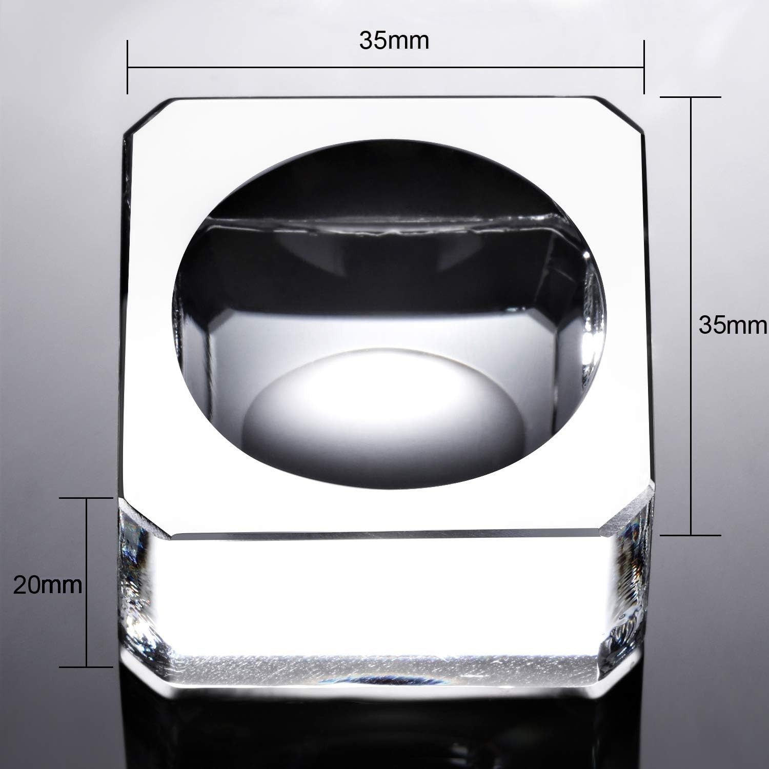 2 Pack Crystal Ball Stands with Camber Concave Design for Display