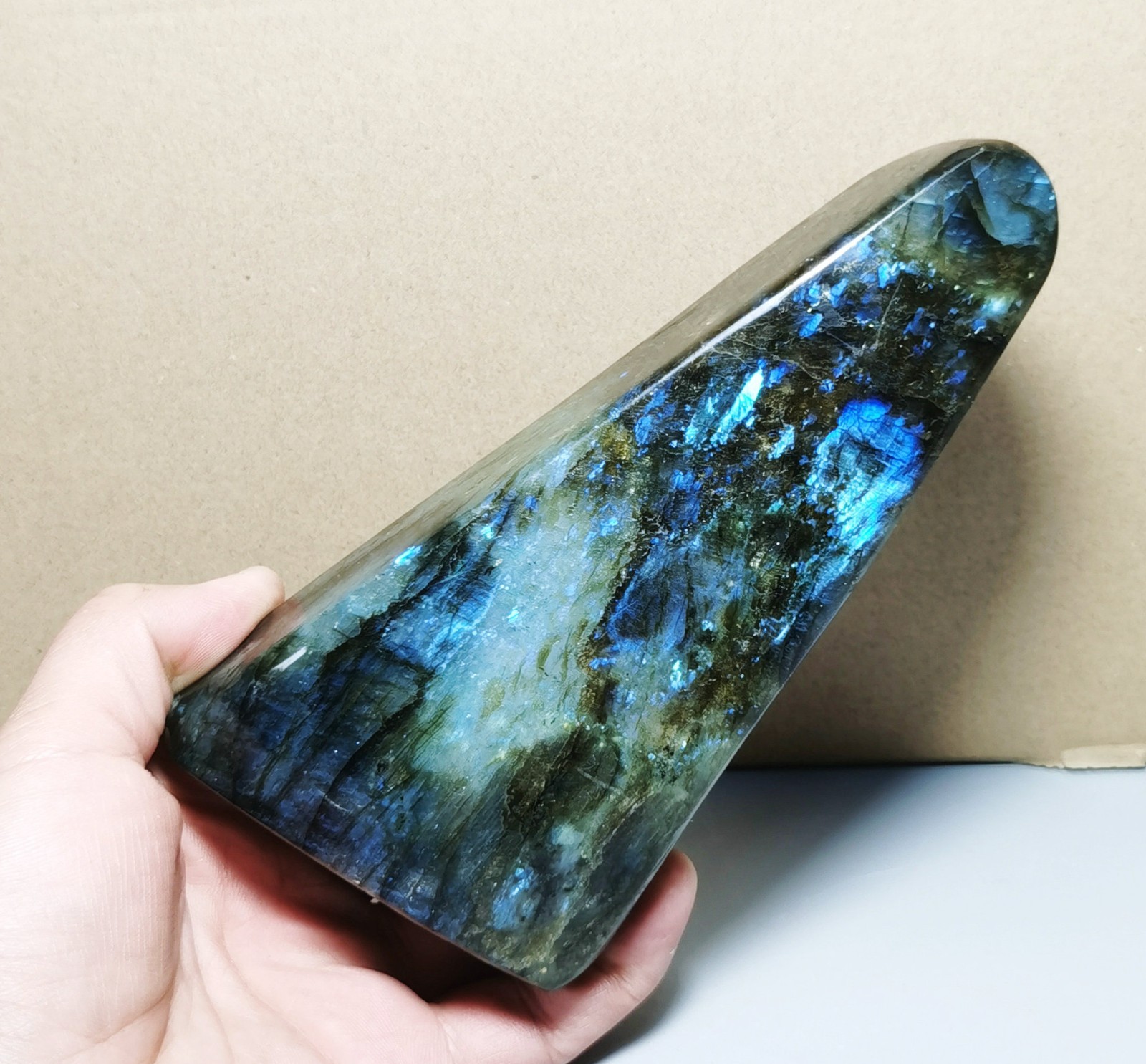 1LB Natural Rare Rainbow Flash Labradorite Freeform Reiki Stone Healing