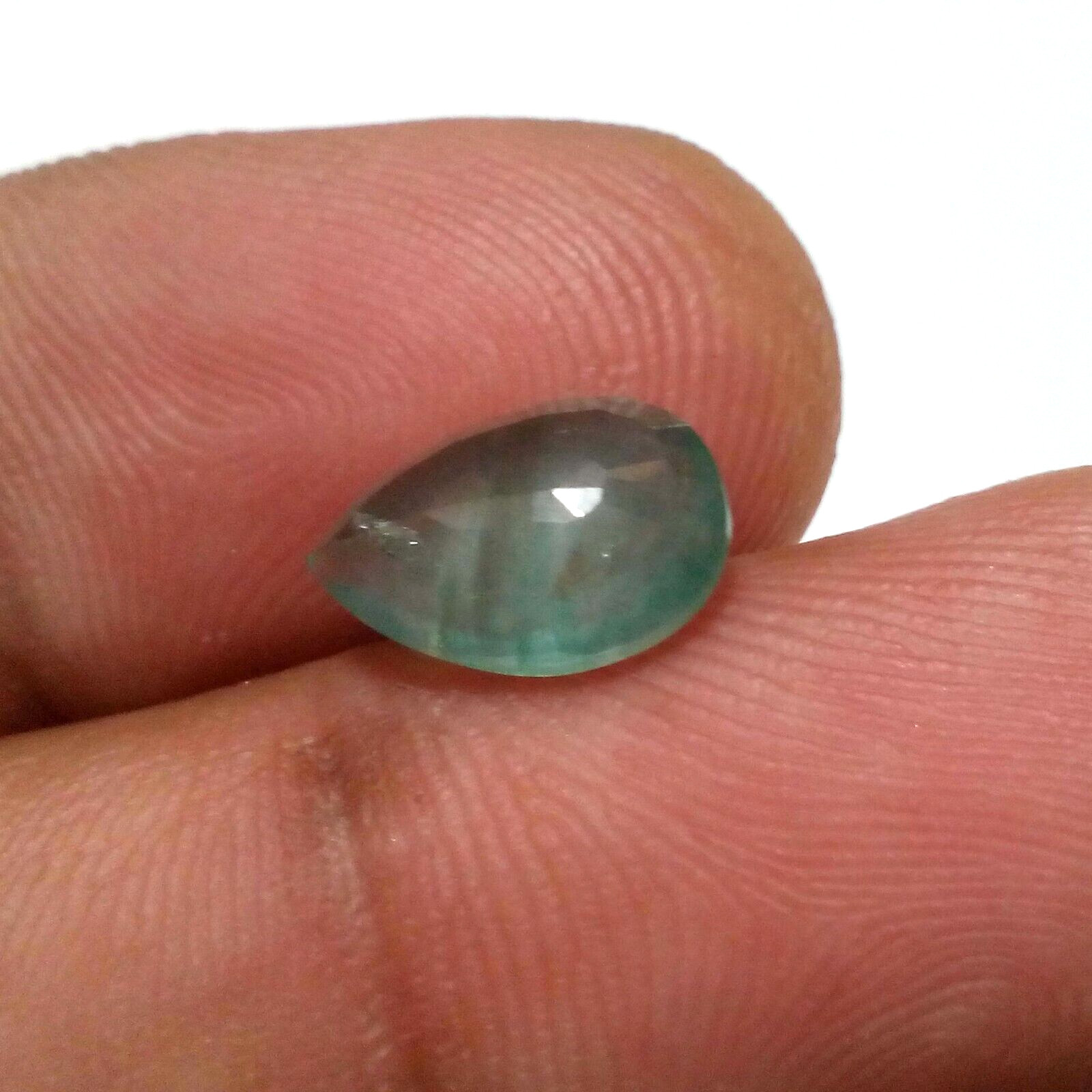 AAA+ Outstanding Colombian Emerald Faceted Pear 2.50 Crt Green Loose Gemstone