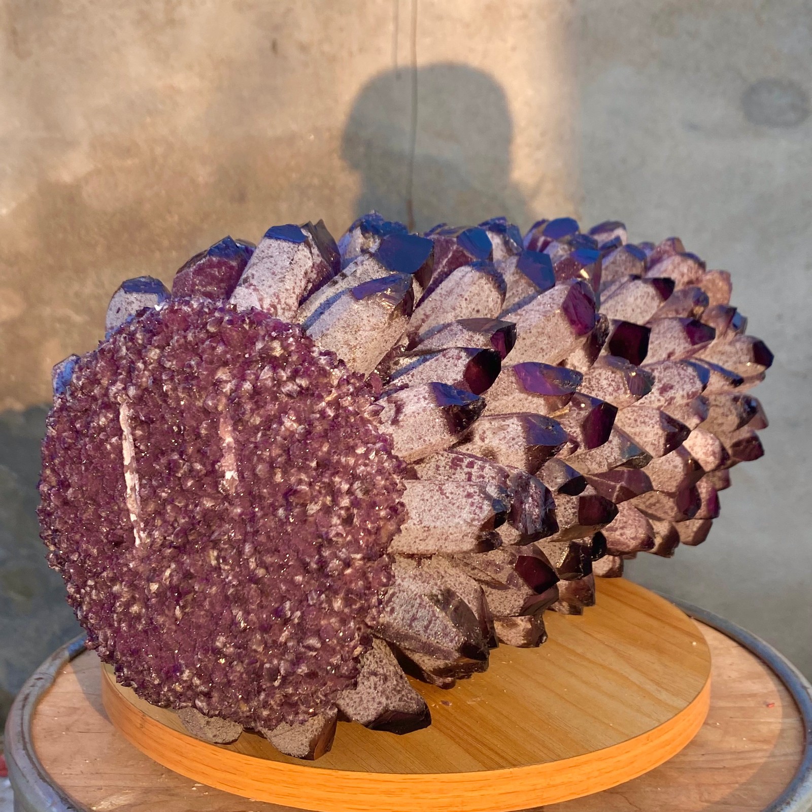 28.1LB Natural Purple Crystal Cluster/Flower Shape Mineral Specimen healing