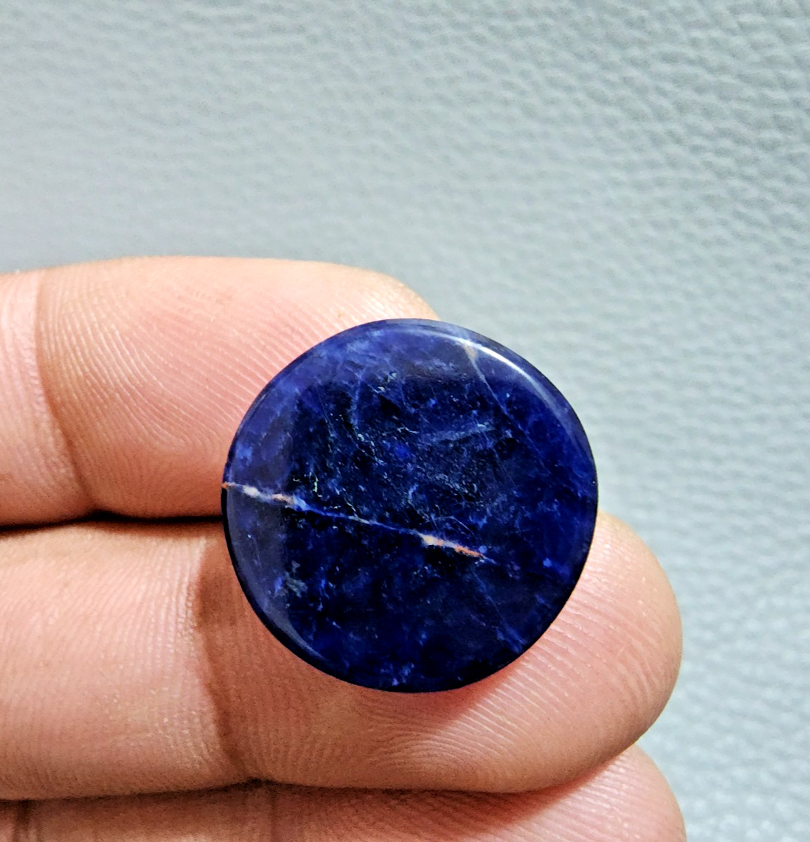 12 Crt Beautiful A+ African Sodalite Cabochon Round Shape Loose Gemstone Jewelry