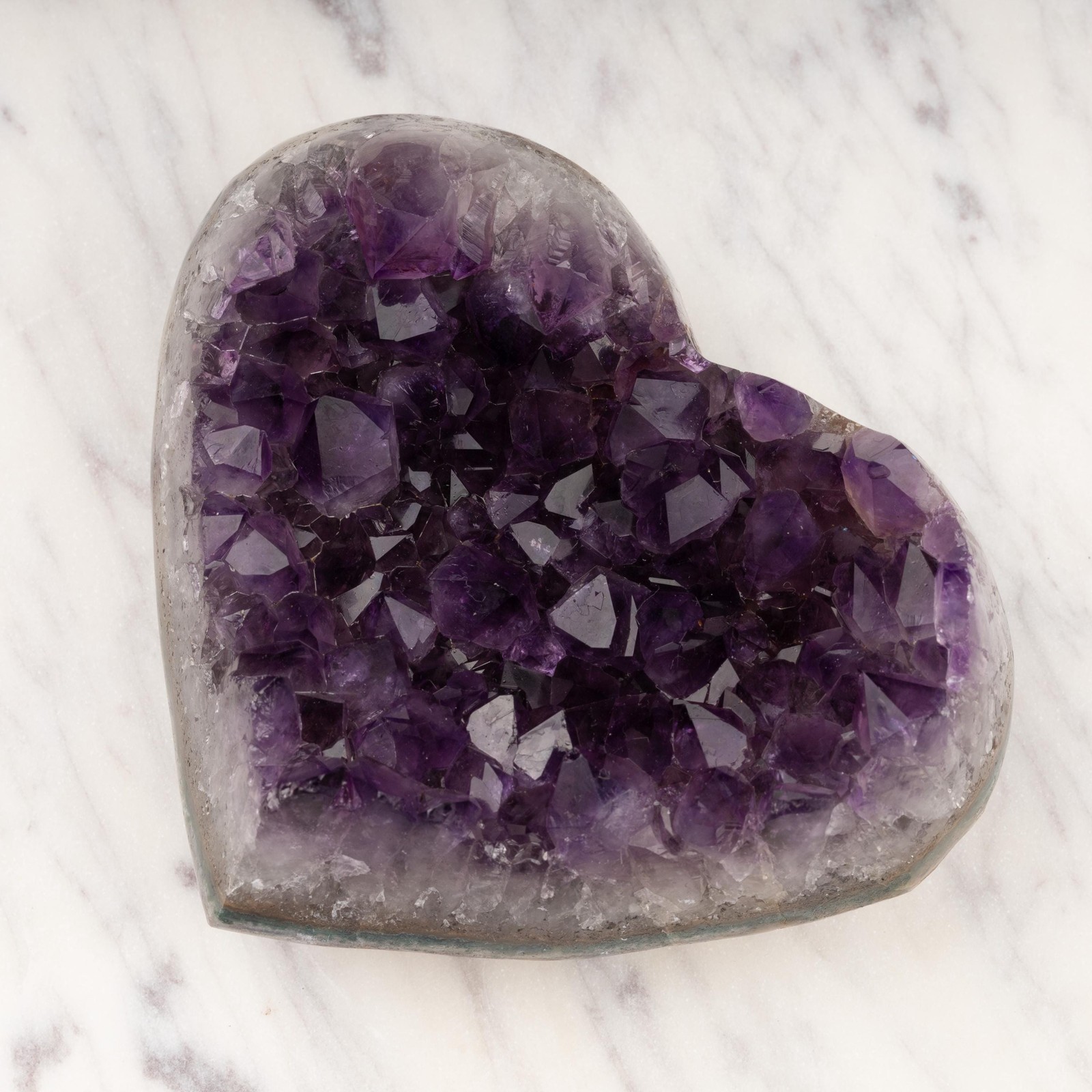 Amethyst Heart Cluster Healing Crystals, AAA Quality, Raw Natural Amethyst