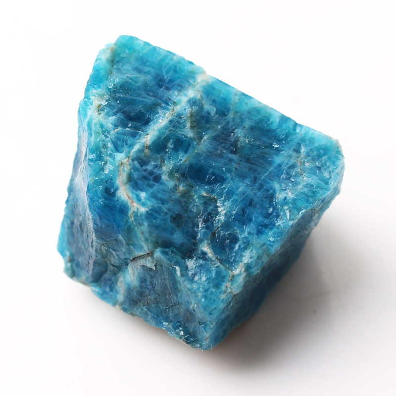 Irregular Natural Apatite Crystal Rough Stone Raw Gemstone Mineral Specimen