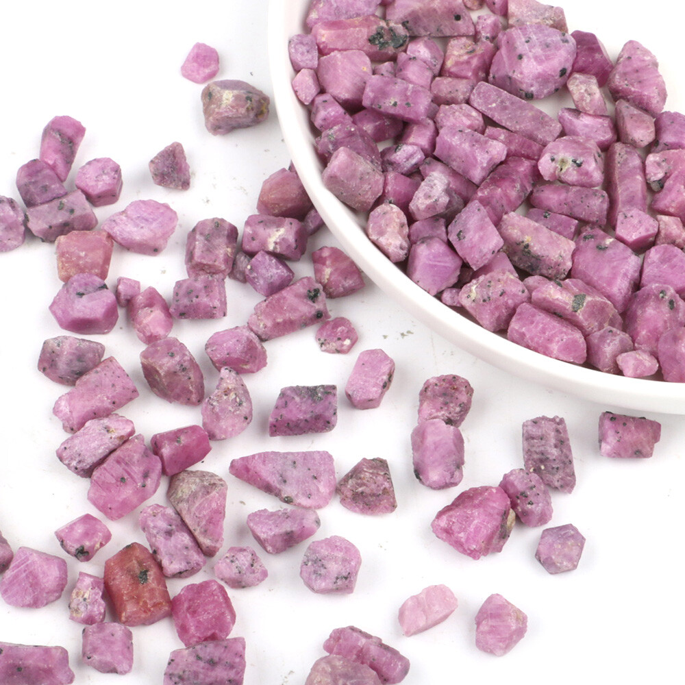 50/100g Natural Blue Sapphire / Ruby / Mix Lot Rough Loose Gemstone Precious