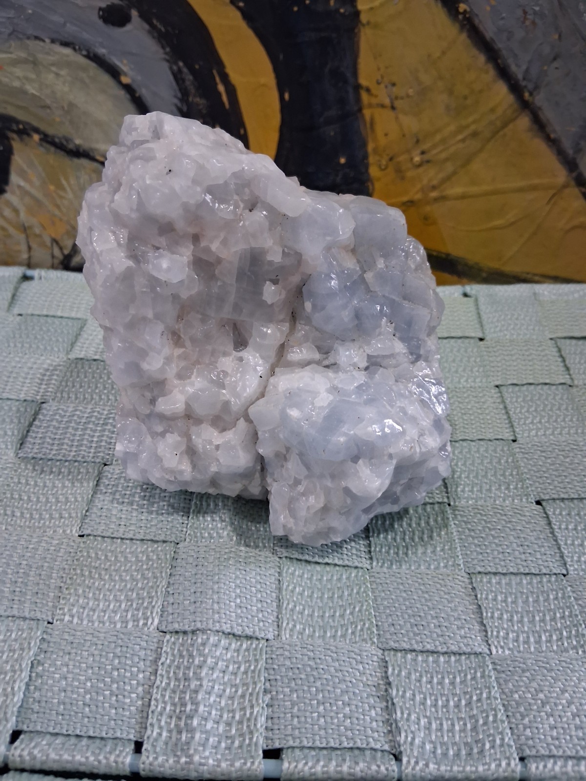 Large Natural Sky Blue Raw Calcite Specimen 2.78lbs Heritage Crystal Gem Stone