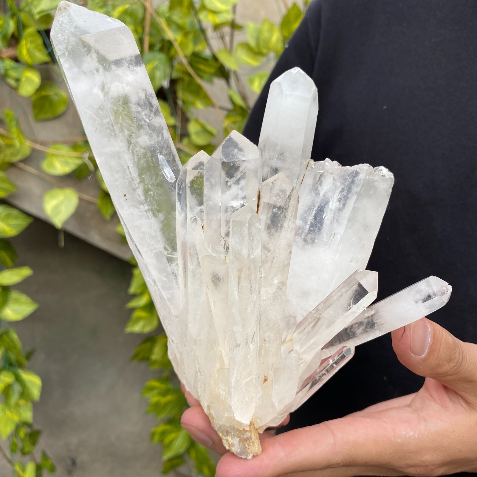 2.3lb Natural Clear White quart Crystal Cluster Raw Healing Specimen