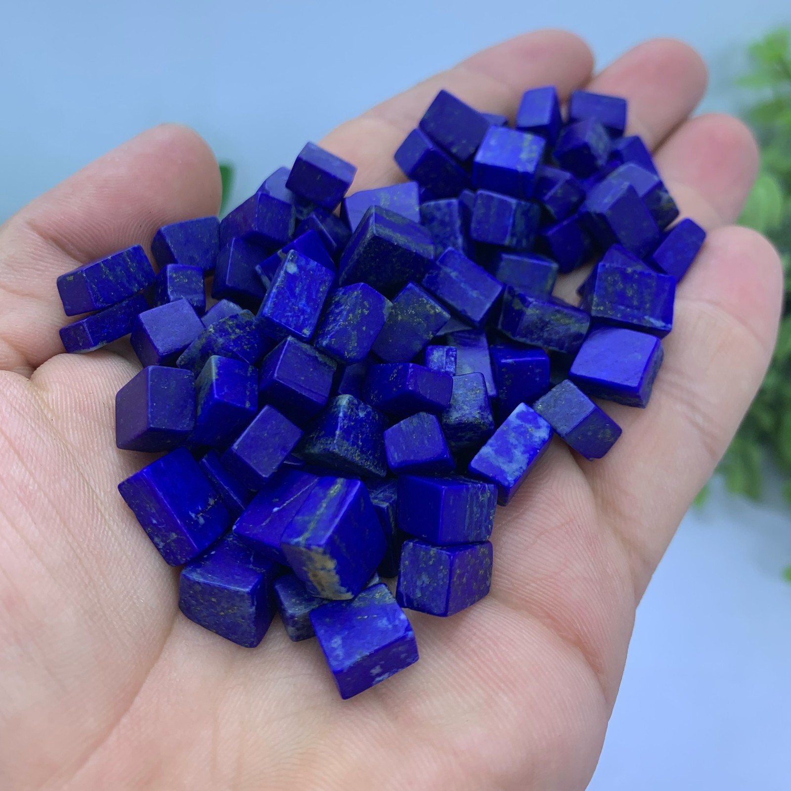 Lapis Lazuli Blue Small Cubic Pieces For Jewelry Use, Natural Lapis Lazuli Blue