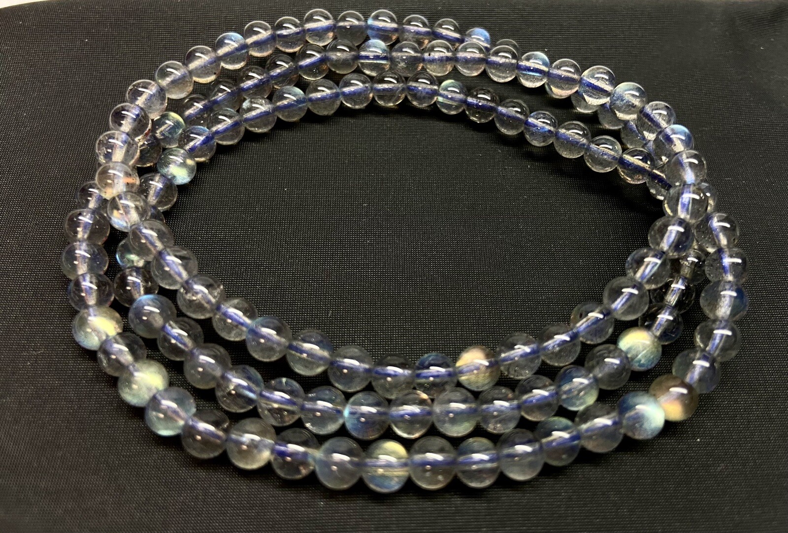 4 mm All Natural Blue Light Labradorite Bracelet FOR SPECIAL SOMEONE