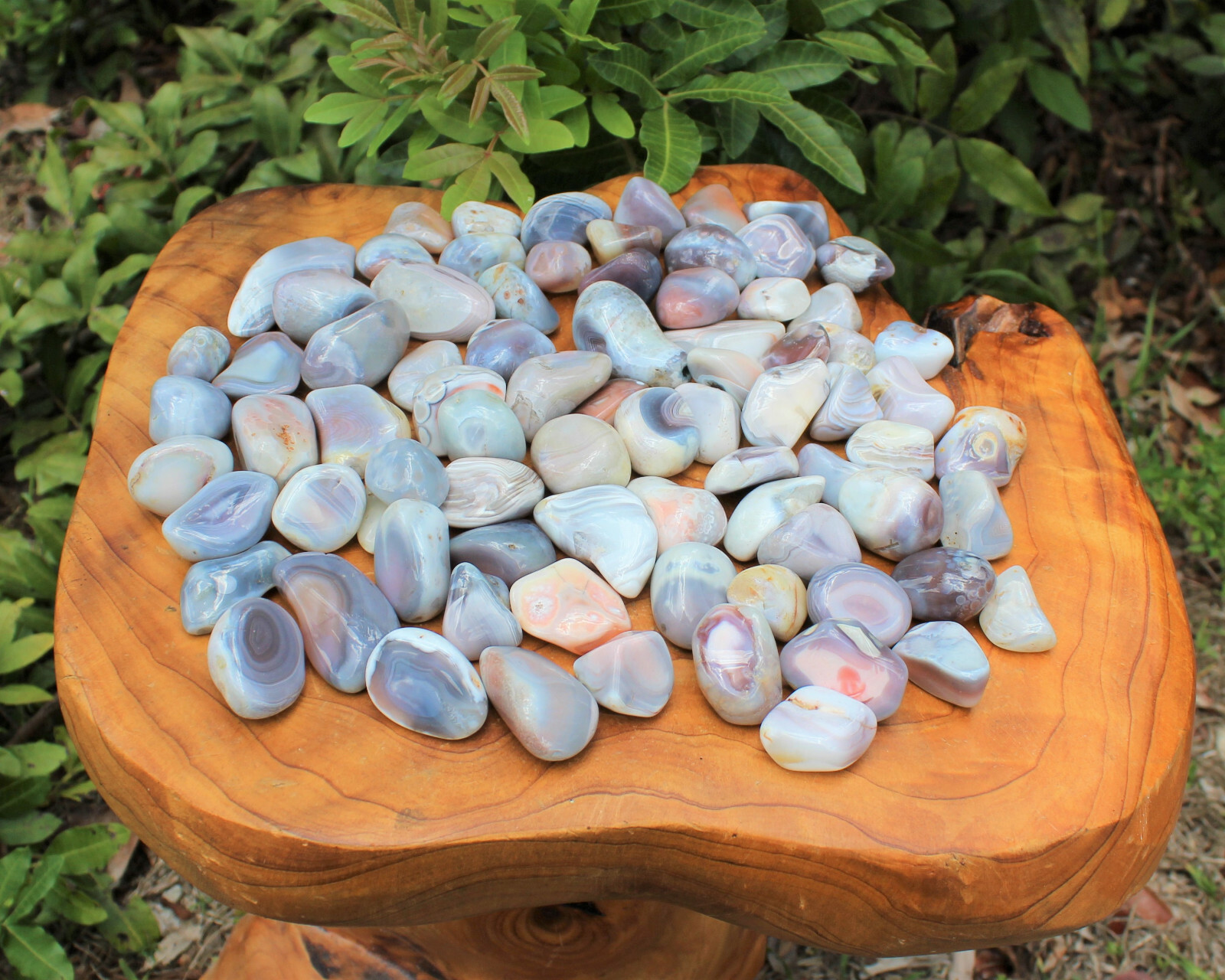Pink Botswana Agate Tumbled Stones: Choose How Many (Tumbled Botswana Agate)