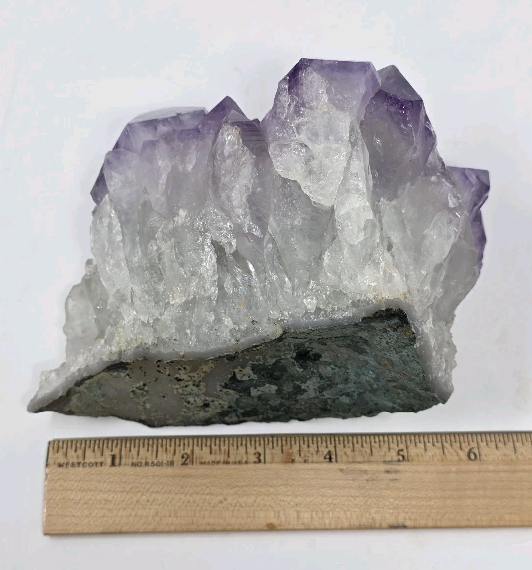 3.75lb Natural affection Amethyst Cluster Quartz Crystal Mineral Specimen