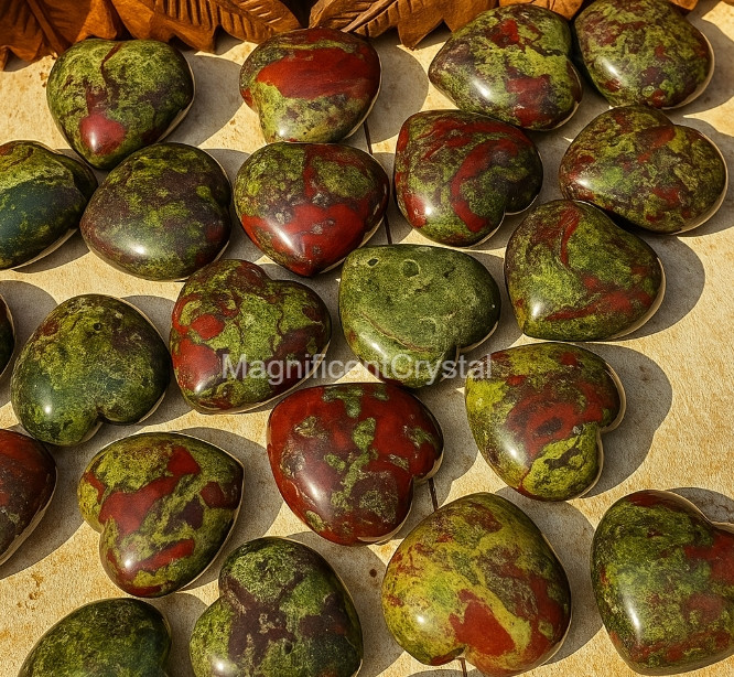 1pc Dragon Blood Jasper Heart Stone Palm Stone Healing Decor Energy Reiki Gifts