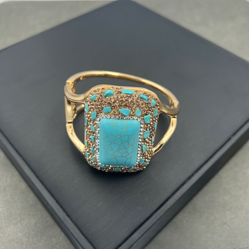 New vintage necklace turquoise pearl ethnic style natural stone jewelry