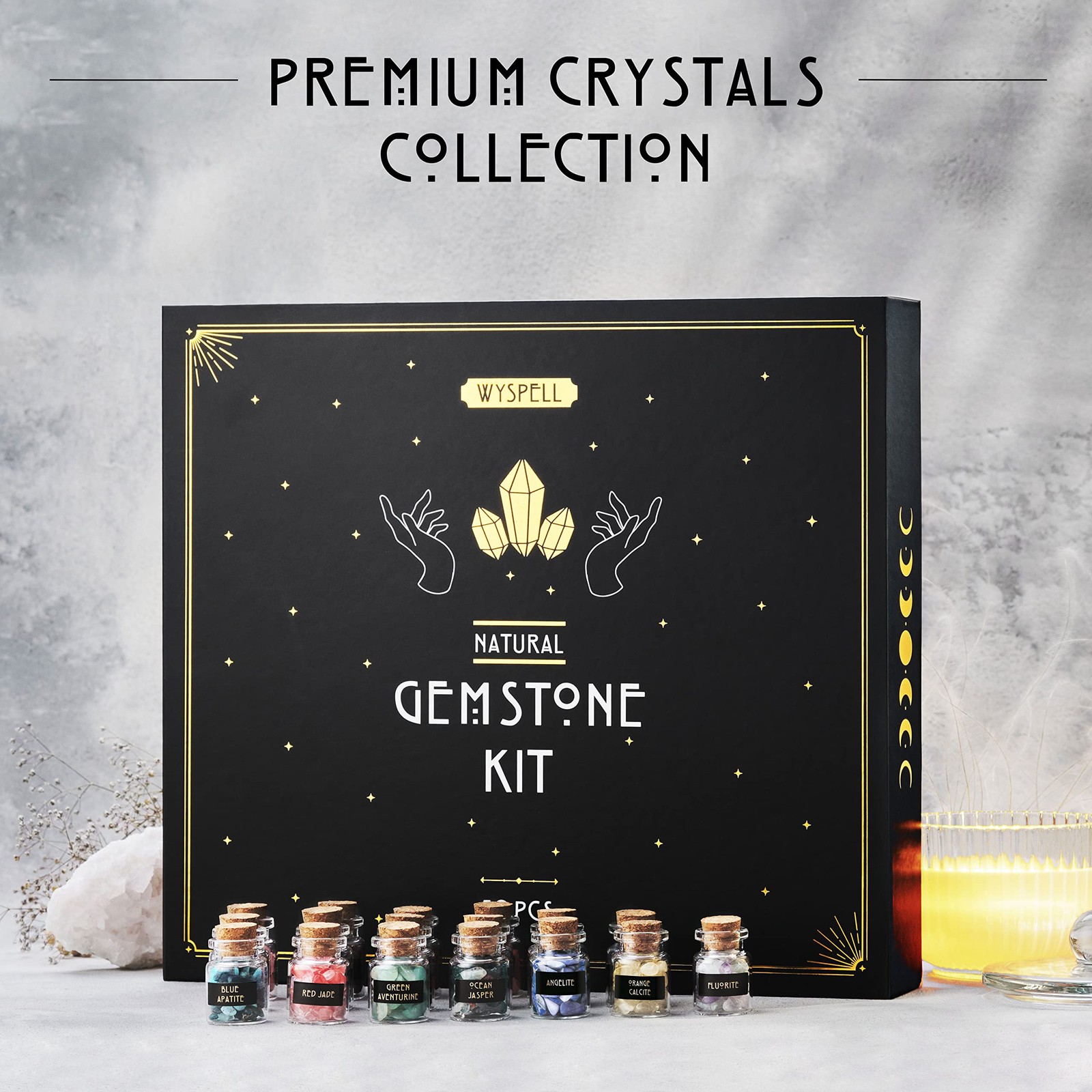 Juegos de cristales para brujería Cristales curativos brujas cristal auténtico