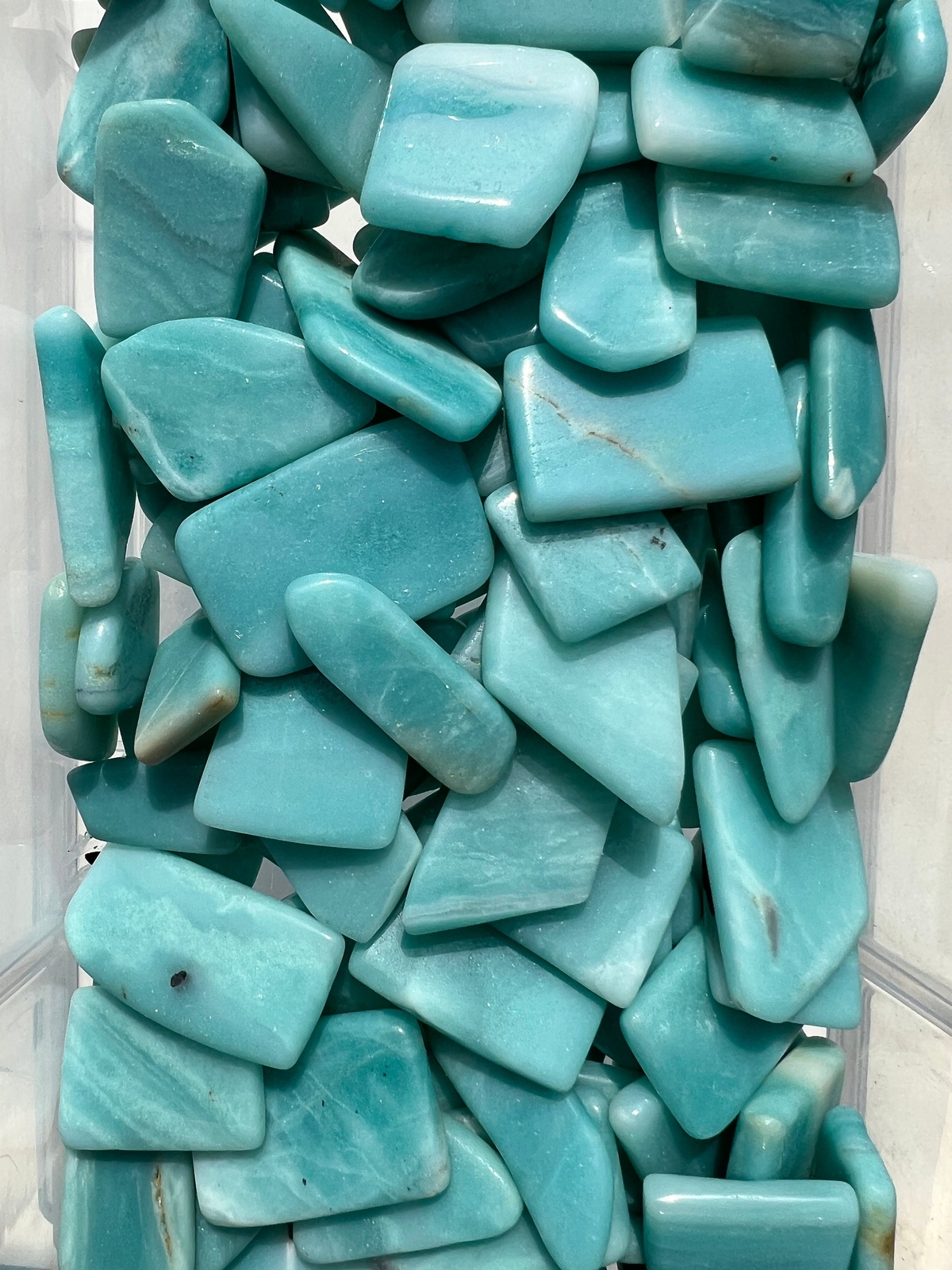 Amazonite Slice, Natural Amazonite from Mozambique