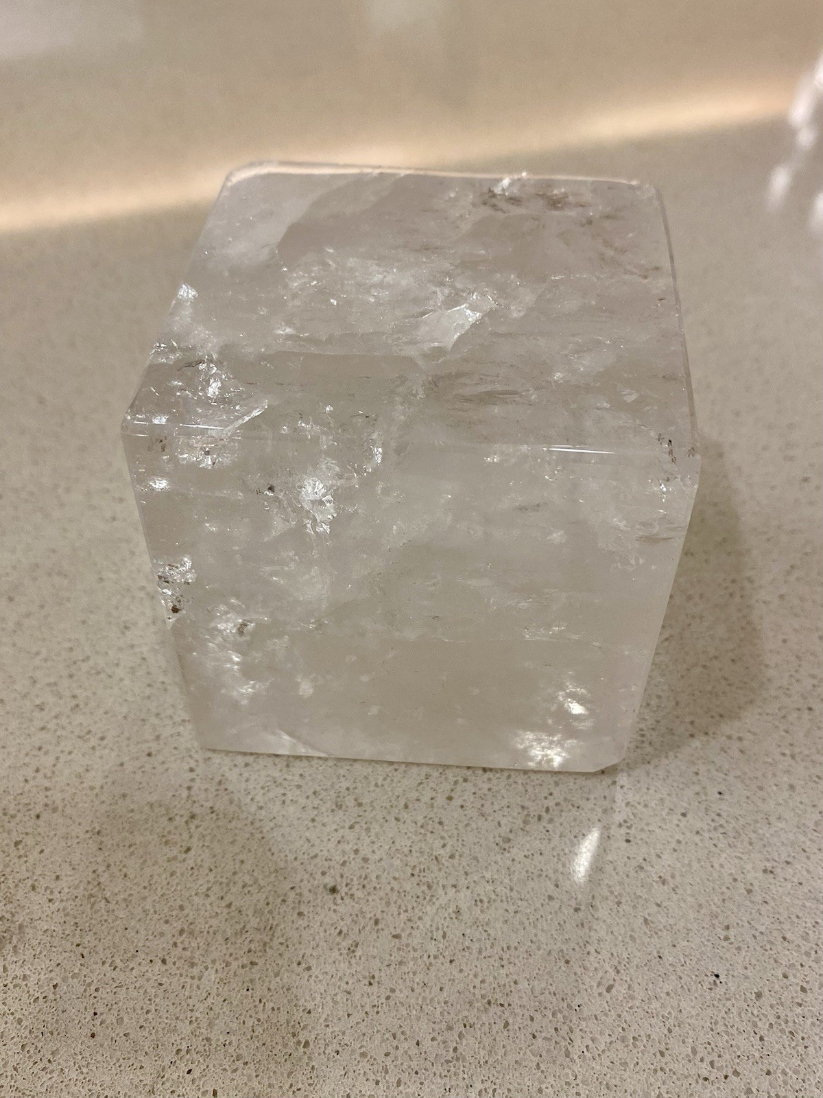 3 Piece Clear Quartz Cube Set – Luxury Decor – FREE SHIPPING!