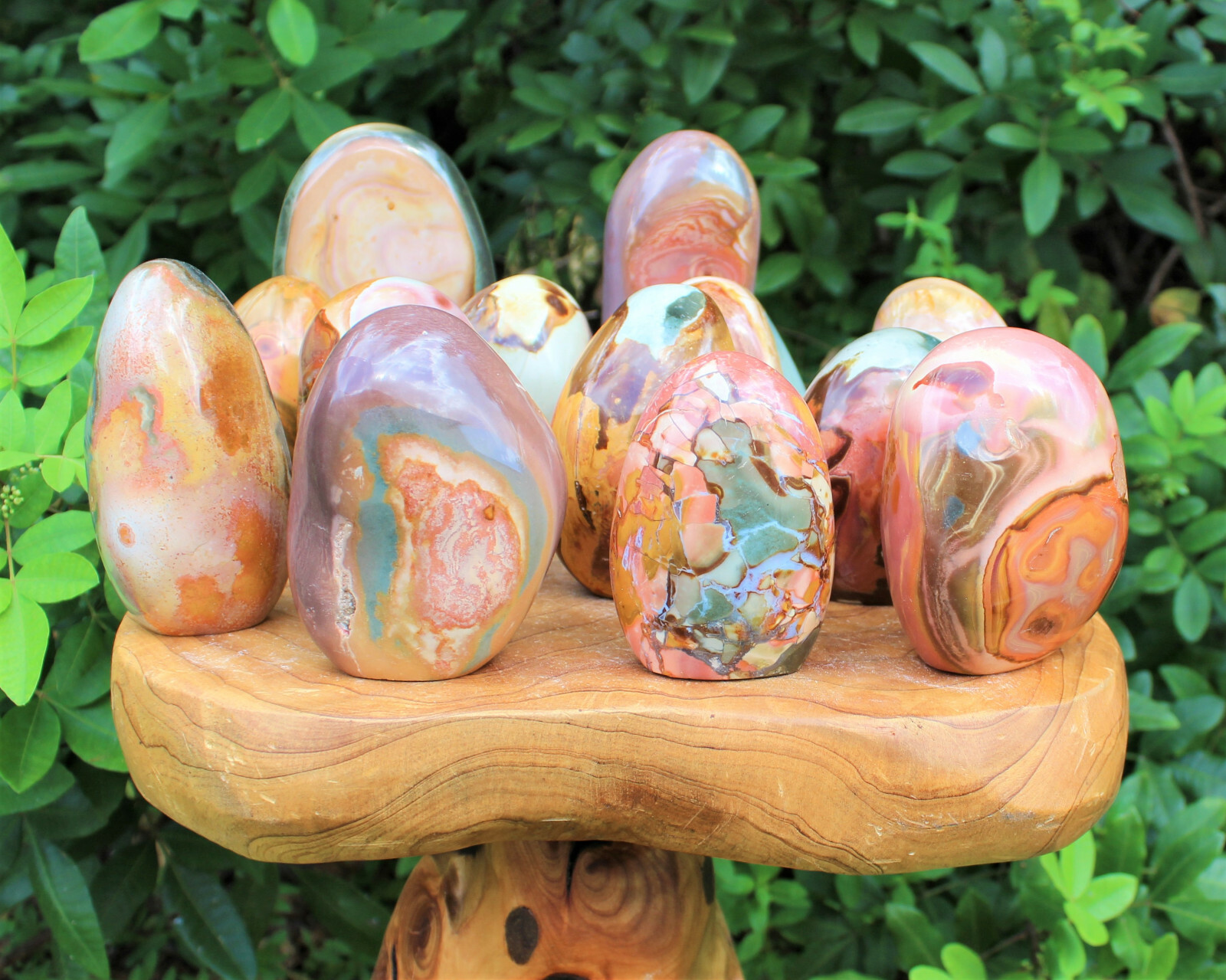 Polished Polychrome Jasper Freeform – Beautiful Free Standing Display Specimens