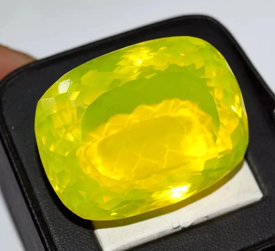500 Ct Natural Yellow Opal Welo Australian Certified Untreated Loose Gemstone