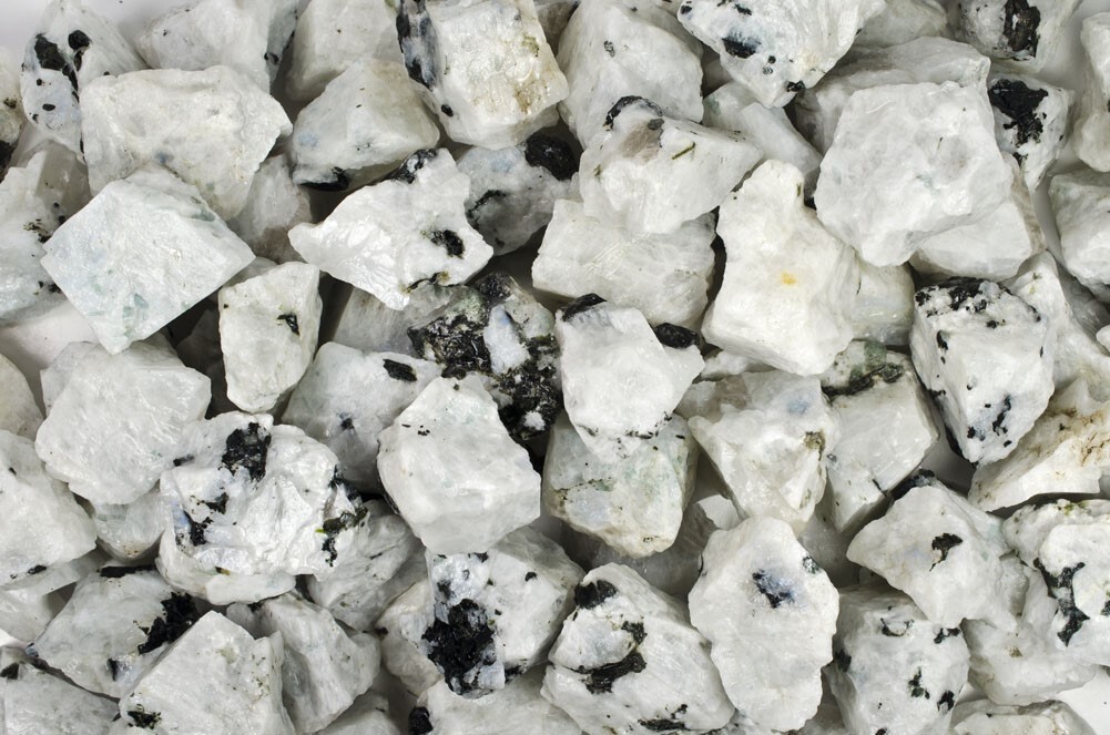 3 lbs Rainbow Moonstone Rough Stones – Natural Crystal Mineral Rock Tumbling