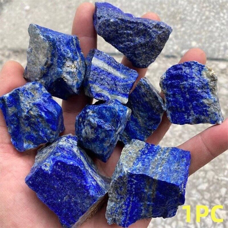 3-5cm Lapis Lazuli Raw Rough Stone Chunks Healing Energy Crystal Mineral Rocks