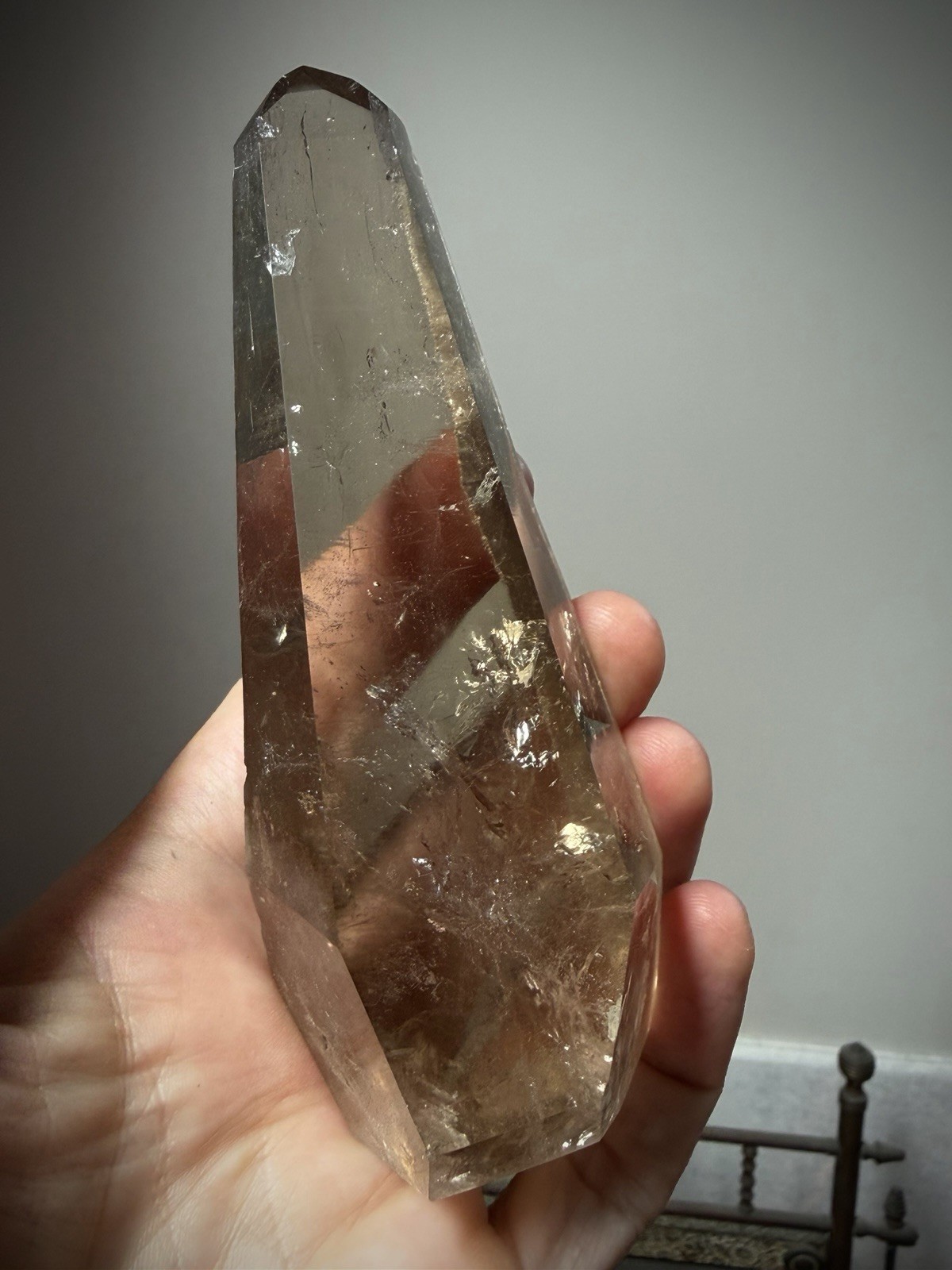 Natural Smoky Quartz Crystal Lemurian Quartz Crystal Brazil Quartz