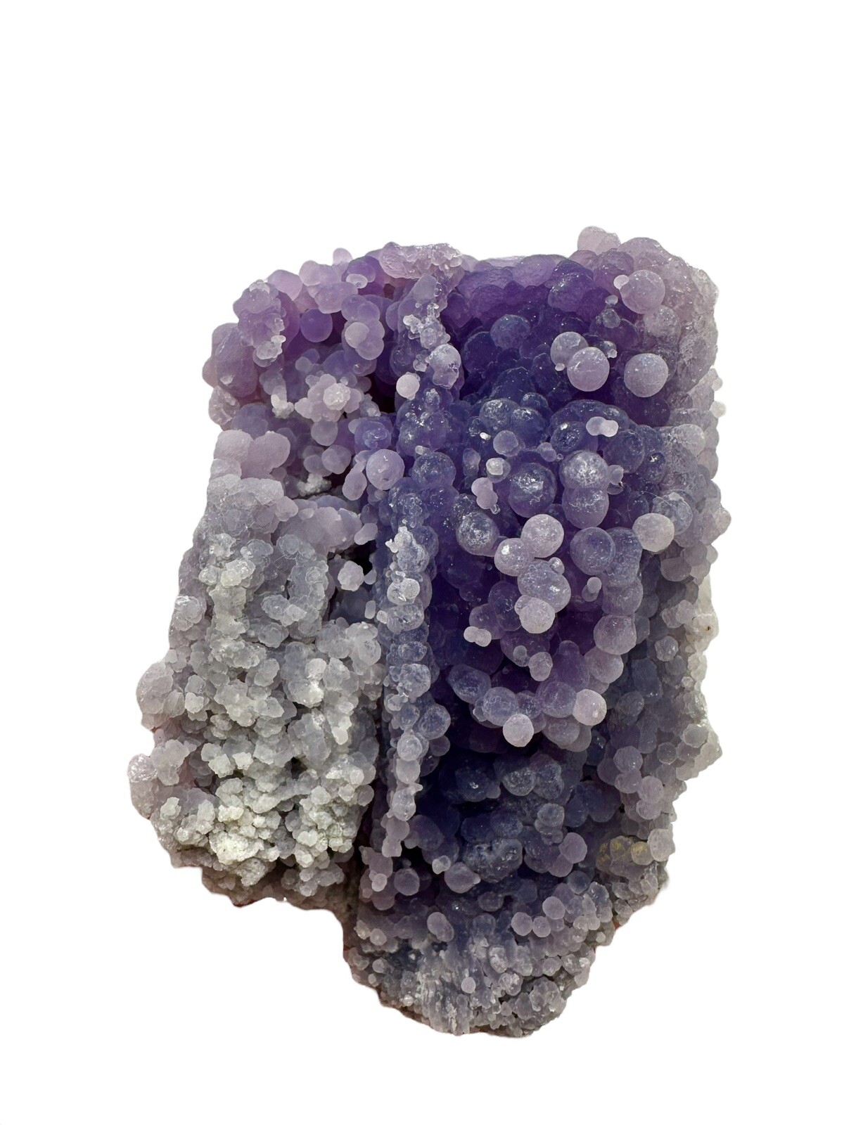 Iridescent Blue Grape Agate Cluster Botryoidal Mineral Specimen Chalcedony
